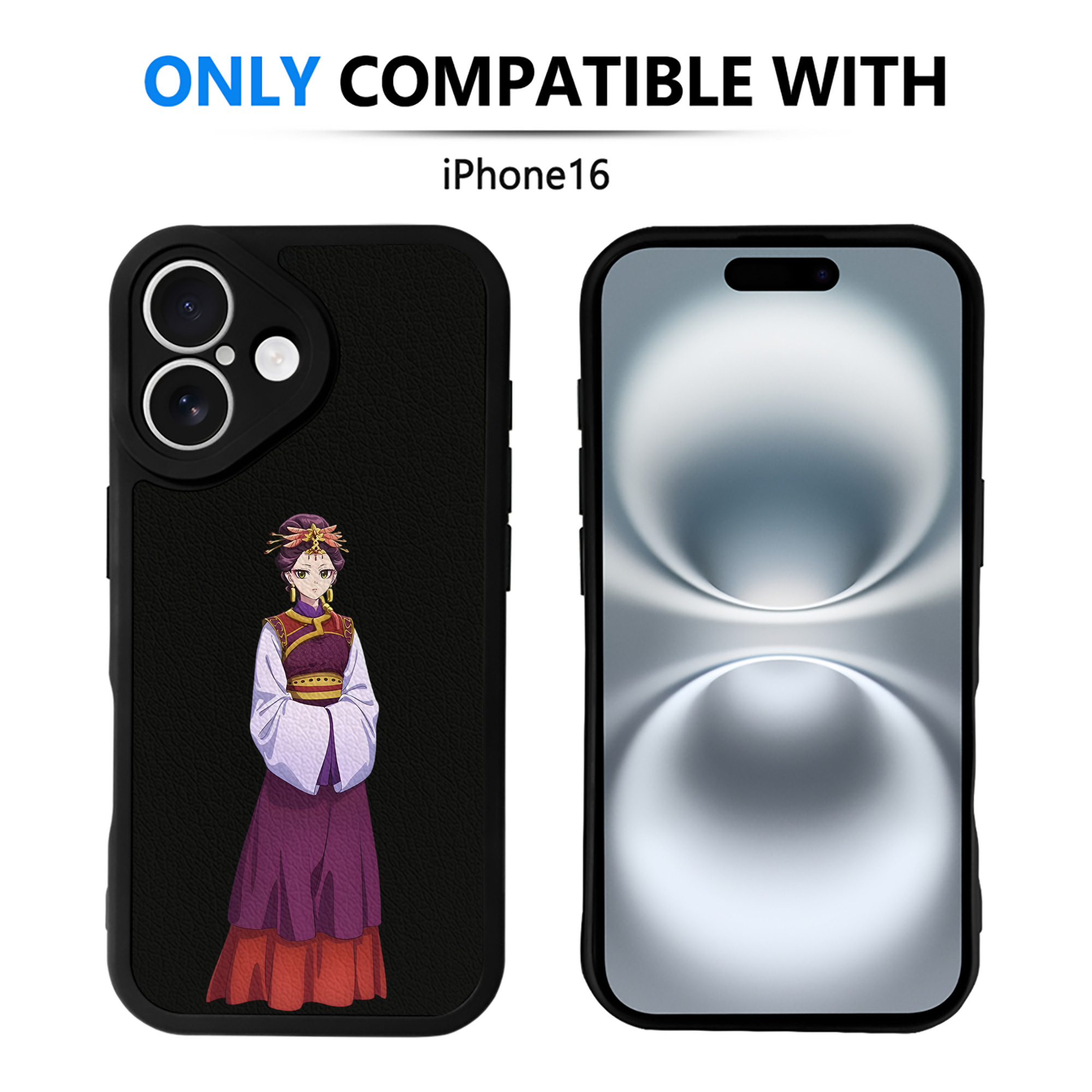 （画像用） 薬屋のひとりごと The Apothecary Diaries 【iPhone 16シリーズ対応】シリコンスマホケース（レザー調） 材質：シリコン